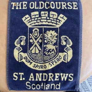 VTG The Old Course St. Andrews Golf Towel Made In Scotland Oakridge